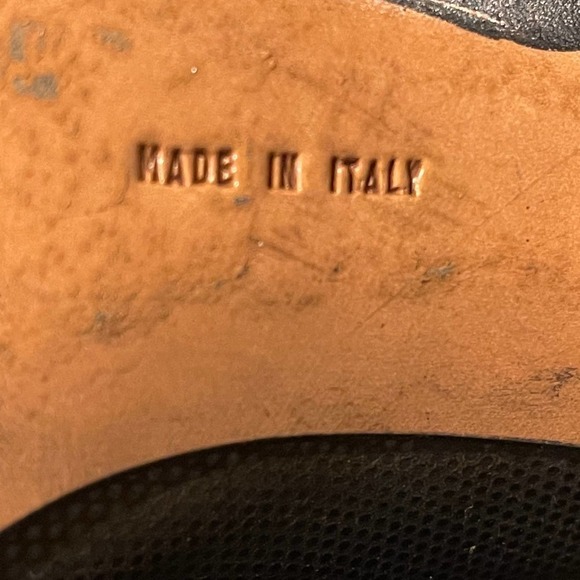 Ferragamo Slip On Square Toe Leather Pumps Black Women's Size 8 - Picture 8 of 11